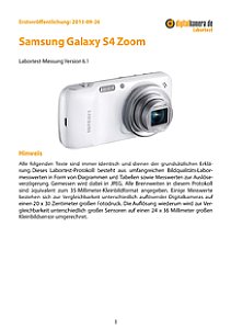 Samsung Galaxy S4 Zoom Labortest, Seite 1 [Foto: MediaNord]