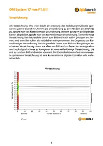 OM System 17 mm F1.8 II mit OM-3 Labortest, Seite 1 [Foto: MediaNord]