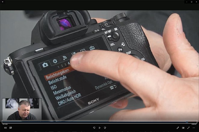 Screenshot aus dem Schulungsvideo "Sony Fortgeschrittenenseminar". [Foto: MediaNord]