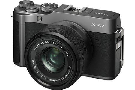 Fujifilm X-A7 Silber. [Foto: Fujifilm]