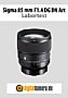 Sigma 85 mm F1.4 DG DN Art mit Sony Alpha 7R III Labortest (Labortest-Protokoll)