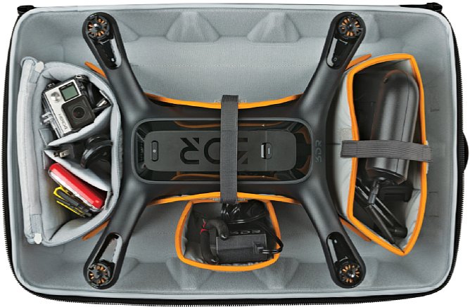 Lowepro DroneGuard CS 400 mit 3DR Solo Drone. [Foto: Lowepro]