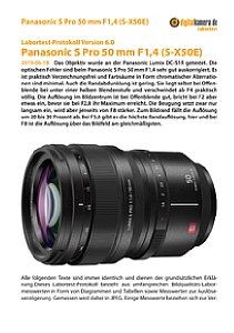 Panasonic S Pro 50 mm F1,4 (S-X50E) mit Lumix DC-S1R Labortest, Seite 1 [Foto: MediaNord]