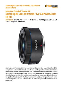 Samsung NX Lens 16-50 mm F3.5-5.6 Power Zoom ED OIS mit NX3000 Labortest, Seite 1 [Foto: MediaNord]