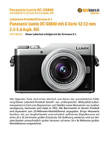 Panasonic Lumix DC-GX800 mit G Vario 12-32 mm 3.5-5.6 Asph. OIS Labortest, Seite 1 [Foto: MediaNord]