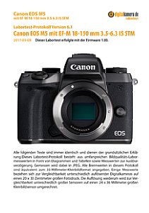 Canon EOS M5 mit EF-M 18-150 mm 3.5-6.3 IS STM Labortest, Seite 1 [Foto: MediaNord]
