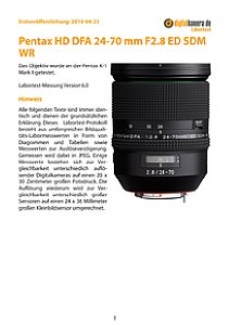 Pentax HD DFA 24-70 mm F2.8 ED SDM WR mit K-1 Mark II Labortest, Seite 1 [Foto: MediaNord]