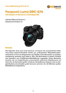 Panasonic Lumix DMC-G70 mit G Vario 14-42 mm 3.5-5.6 II Asph OIS Labortest, Seite 1 [Foto: MediaNord]