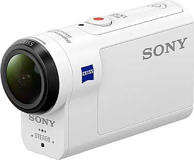 Die Sony HDR-AS300 ist bereits ohne Schutzgehäuse spritzwassergeschützt und besitzt ein Standard-Stativgewinde. [Sony]