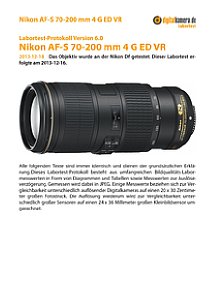 Nikon AF-S 70-200 mm 4 G ED VR mit Df Labortest, Seite 1 [Foto: MediaNord]