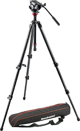 Manfrotto MVH500AH,755CX3K mit MVH500AH Videokopf und 755CX3 Stativ [Foto: Manfrotto]