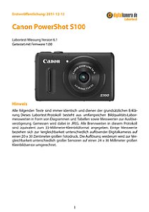 Canon PowerShot S100 Labortest, Seite 1 [Foto: MediaNord]