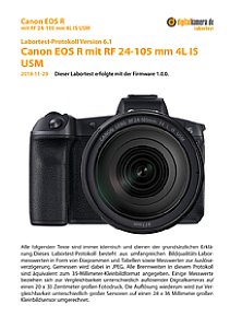 Canon EOS R mit RF 24-105 mm 4L IS USM Labortest, Seite 1 [Foto: MediaNord]