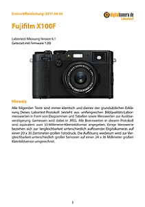 Fujifilm X100F Labortest, Seite 1 [Foto: MediaNord]