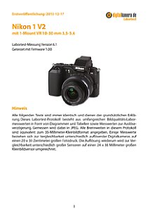 Nikon 1 V2 mit 1-Mount VR 10-30 mm 3.5-5.6 Labortest, Seite 1 [Foto: MediaNord]