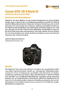 Canon EOS-1D X Mark III mit EF 24-105 mm 4L IS II USM Labortest, Seite 1 [Foto: MediaNord]