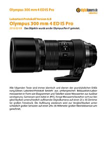 Olympus 300 mm 4 ED IS Pro mit Pen-F Labortest, Seite 1 [Foto: MediaNord]