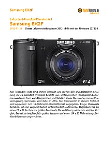 Samsung EX2F Labortest, Seite 1 [Foto: MediaNord]