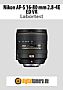 Nikon AF-S 16-80 mm 2.8-4E ED VR mit D500 Labortest (Labortest-Protokoll)