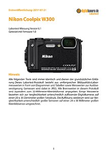 Nikon Coolpix W300 Labortest, Seite 1 [Foto: MediaNord]