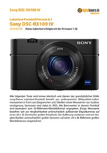 Sony DSC-RX100 IV Labortest, Seite 1 [Foto: MediaNord]