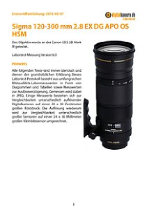 Sigma 120-300 mm 2.8 EX DG APO OS HSM mit Canon EOS 5D Mark III Labortest, Seite 1 [Foto: MediaNord]