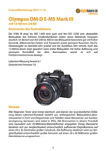 Olympus OM-D E-M5 Mark III mit 12-40 mm 2.8 ED (EZ-M1240) Labortest, Seite 1 [Foto: MediaNord]