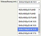 Neues Feature in der Kamerasuche: Jetzt kann bei der Videoauflösung auch nach der gewünschten Bildrate gesucht werden. [Foto: MediaNord]