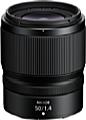 Das Nikon Z 50 mm F1.4 sieht äußerlich aus wie das 35 mm F1.4. Die Abmessungen inklusive Filtergewinde sind identisch. [Foto: Nikon]