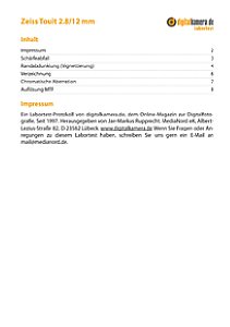 Zeiss Touit 2.8/12 mm mit Sony NEX-7 Labortest, Seite 1 [Foto: MediaNord]