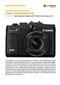 Canon PowerShot G16 Labortest, Seite 1 [Foto: MediaNord]