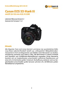 Canon EOS 5D Mark III mit EF 24-105 mm 4.0 L IS USM Labortest, Seite 1 [Foto: MediaNord]