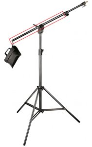 Manfrotto R420,07B Erstes Querrohr vom 420B (Ersatzteil). [Foto: Manfrotto]