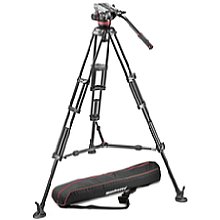 Manfrotto MVH502A,546BK-1 Alu-Stativsys. in Doppelrohrausführung m. Fluid-Video-Neiger