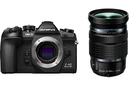 Olympus OM-D E-M1 Mark III mit 12-100 mm – Produktbundle auf
