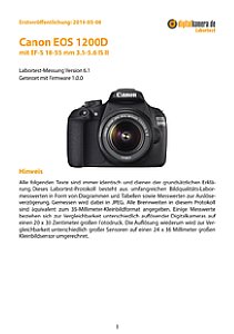 Canon EOS 1200D mit EF-S 18-55 mm 3.5-5.6 IS II Labortest, Seite 1 [Foto: MediaNord]