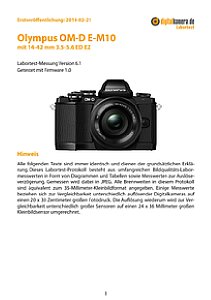 Olympus OM-D E-M10 mit 14-42 mm 3.5-5.6 ED EZ (EZ-M1442EZ) Labortest, Seite 1 [Foto: MediaNord]