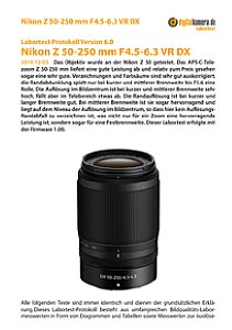 Nikon Z 50-250 mm 4,5-6,3 VR DX mit Z 50 Labortest, Seite 1 [Foto: MediaNord]