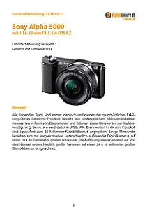 Sony Alpha 5000 mit E 16-50 mm 3.5-5.6 OSS PZ (SEL-P1650) Labortest, Seite 1 [Foto: MediaNord]