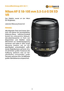 Nikon AF-S 18-105 mm 3.5-5.6 DX G ED VR mit D5100 Labortest, Seite 1 [Foto: MediaNord]