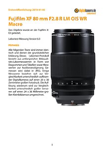 Fujifilm XF 80 mm F2.8 R LM OIS WR Macro mit X-E3 Labortest, Seite 1 [Foto: MediaNord]