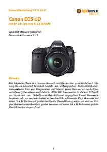 Canon EOS 6D mit EF 24-105 mm 4.0 L IS USM Labortest, Seite 1 [Foto: MediaNord]