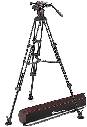 Manfrotto MVK608TWINMA Nitrotech 608 Aluminium Video-Stativ mit Mittelspinne. [Foto: Manfrotto]