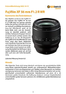 Fujifilm XF 56 mm F1.2 R WR mit X-H2 Labortest, Seite 1 [Foto: MediaNord]