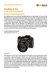 Fujifilm X-T4 mit XF 16-80 mm F4 R OIS WR Labortest, Seite 1 [Foto: MediaNord]