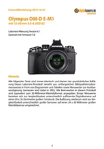 Olympus OM-D E-M1 mit 12-50 mm 3.5-6.3 ED EZ (EZ-M1250) Labortest, Seite 1 [Foto: MediaNord]