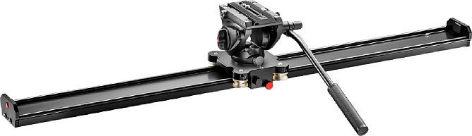 Manfrotto Slider MVS100A mit MVH500AH. [Foto: Manfrotto Distribution]