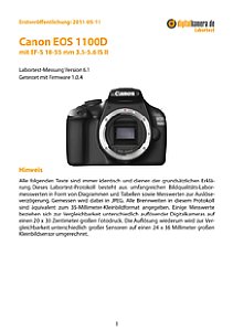 Canon EOS 1100D mit EF-S 18-55 mm 3.5-5.6 IS II Labortest, Seite 1 [Foto: MediaNord]