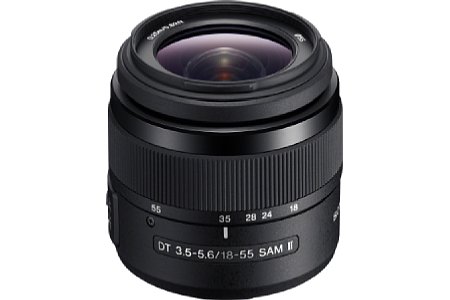 Sony DT 18-55 mm F3.5-5.6 SAM II (SAL18552). [Foto: Sony]