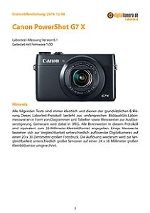 Canon PowerShot G7 X Labortest, Seite 1 [Foto: MediaNord]